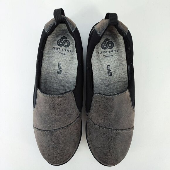 Cloudsteppers by Clarks Women's Dark Gray Suede Sneaker Size 7.5 - Picture 4 of 7